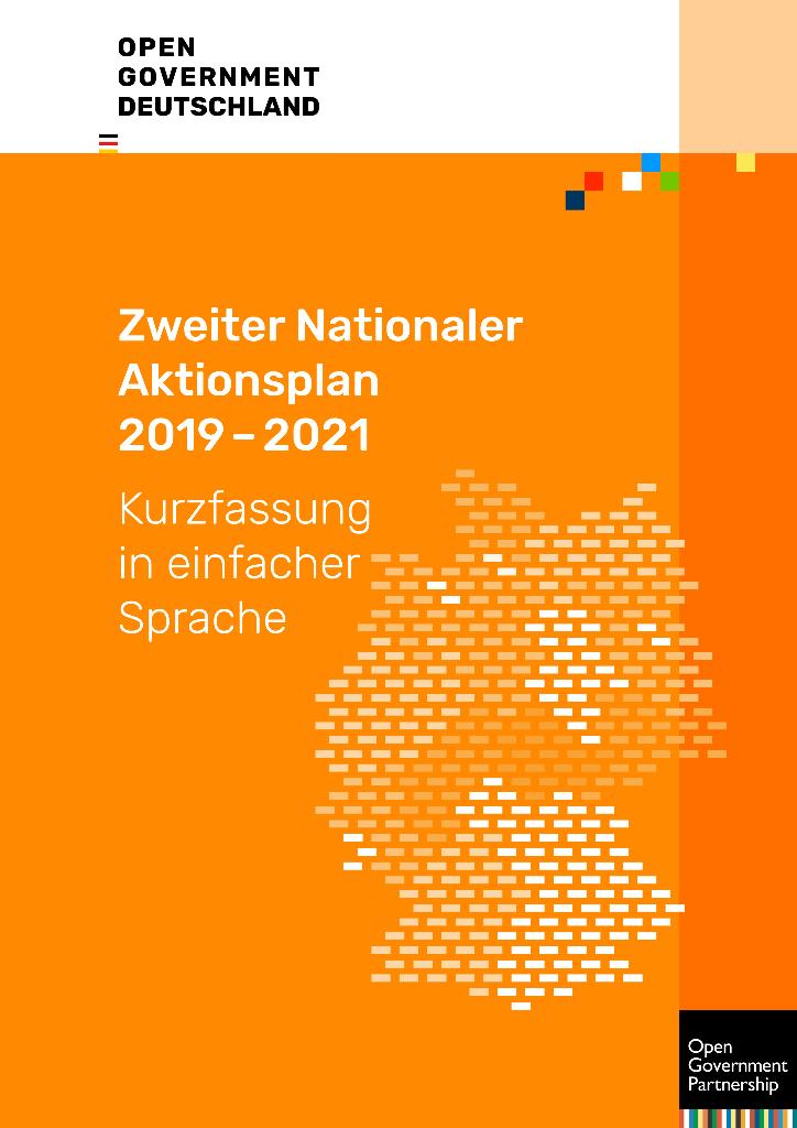 Titelbild von Zweiter Nationaler Aktionsplan Kurzfassung Leichte Sprache
