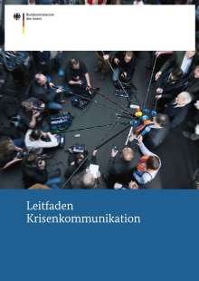 Titelbild der Publikation "Leitfaden Krisenkommunikation"