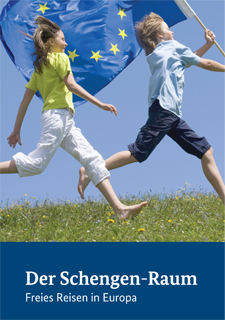 Titelbild der Publikation "Freies Reisen in Europa: Die Schengen-Raum-Karte"