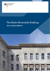 Titelbild der Publikation "The Detlev Rohwedder Building – German history reflected"