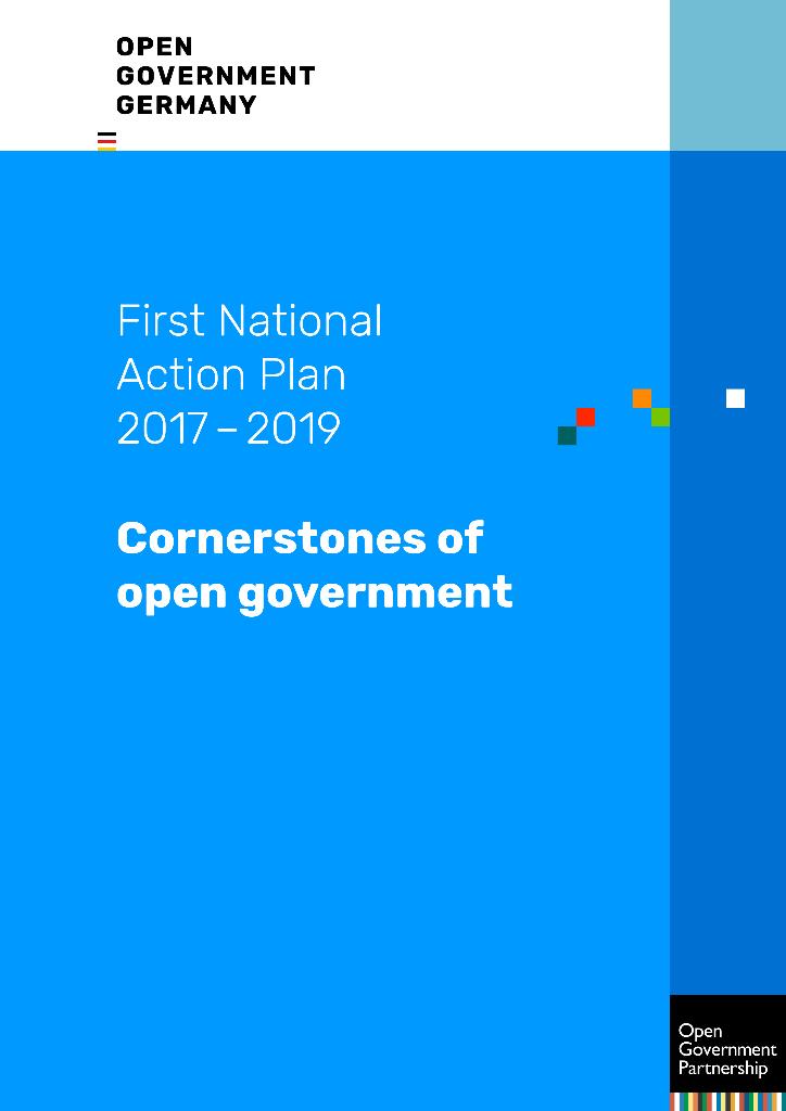 Titelbil Nationaler Aktionsplan 2017.2019 englisch