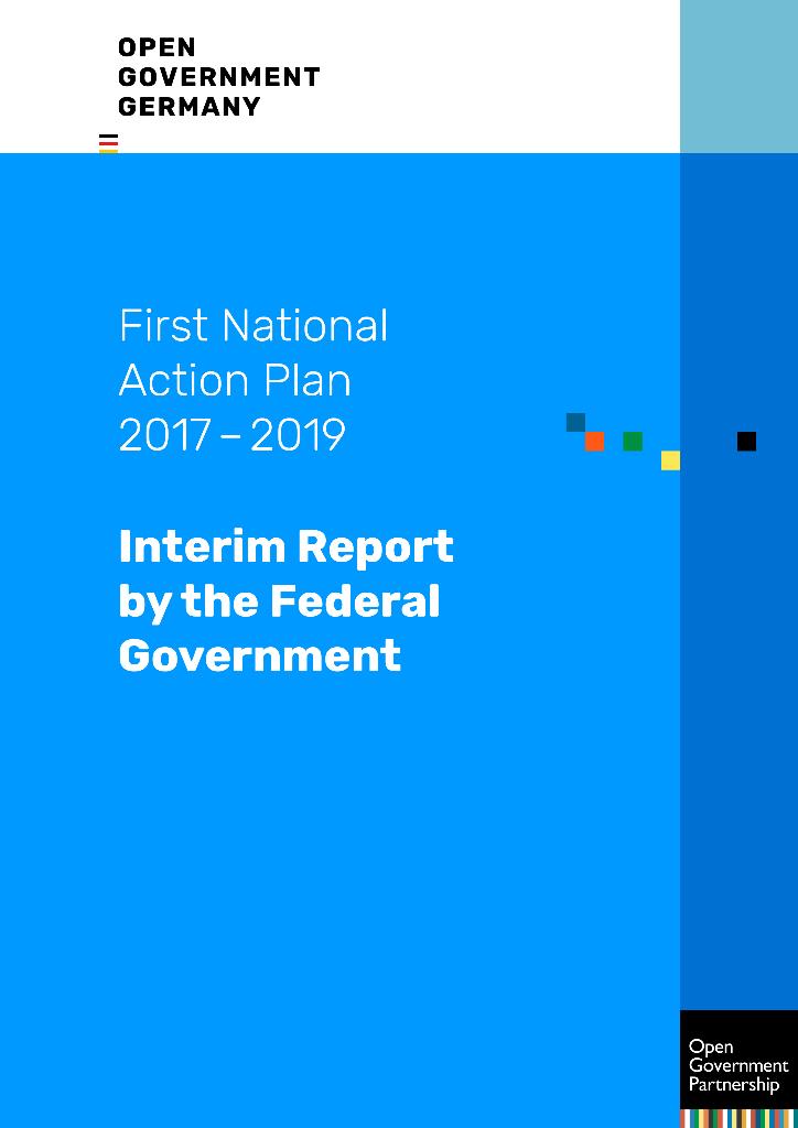 Erster Nationaler Aktionsplan 2017-2018-Zwischenbericht-englisch-Titelbild