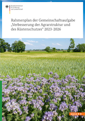 Titelbild der Publikation "GAK-Rahmenplan 2023-2026"