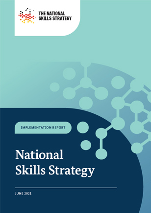 Titelbild der Publikation "Implementation Report – National Skills Strategy"