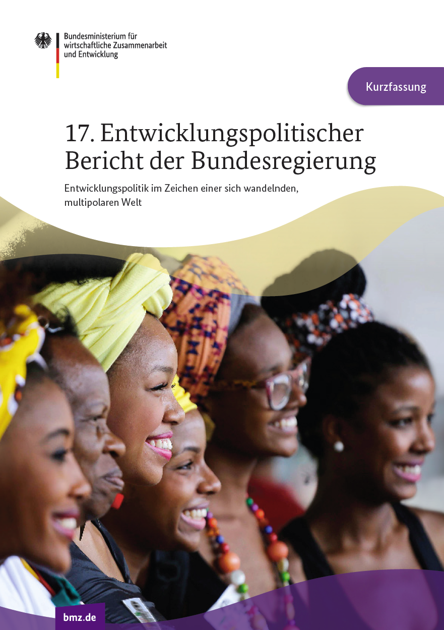 Titelbild der Publikation "17. Entwicklungspolitischer Bericht der Bundesregierung (Kurzfassung)"