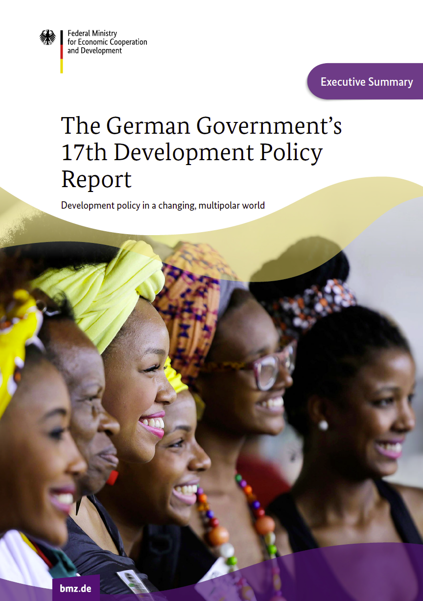 Titelbild der Publikation "The German Government’s 17th Development Policy Report (Executive Summary)"
