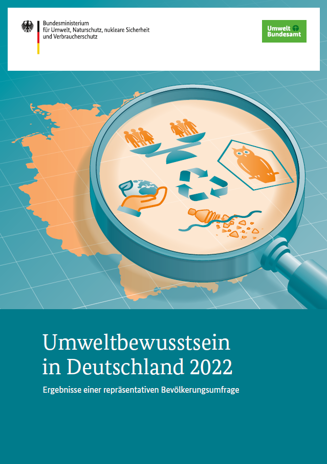 Titelbild der Publikation "Umweltbewusstsein in Deutschland 2022"