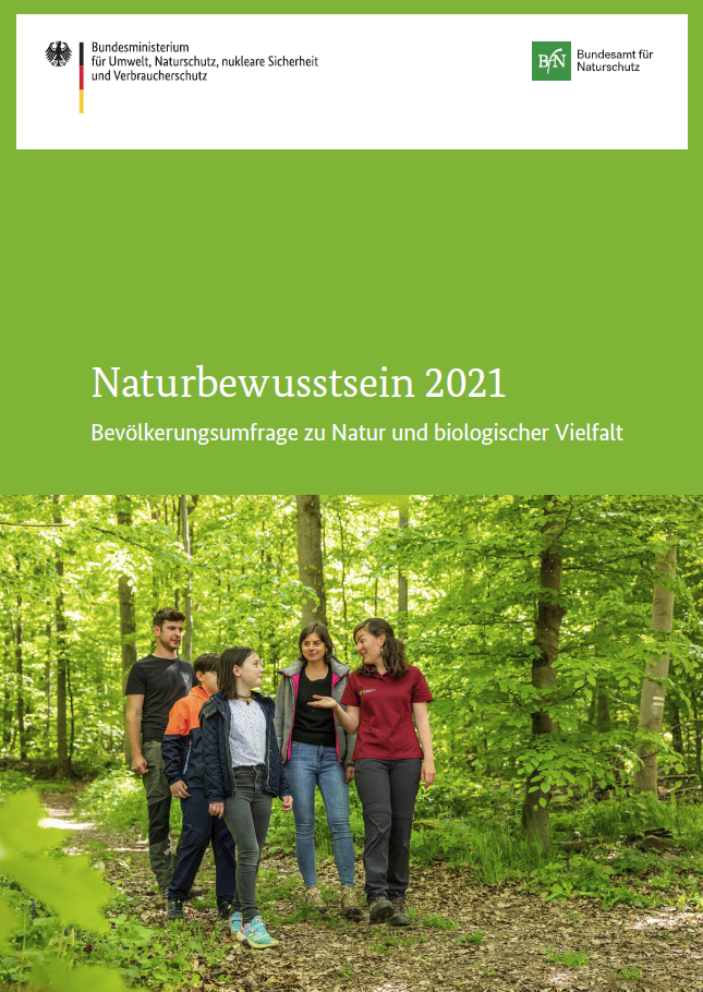 Titelbild der Publikation "Naturbewusstsein 2021"