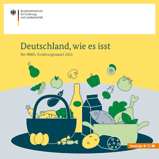 Titelbild der Publikation "Ernährungsreport 2023"