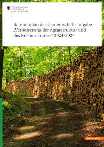 Titelbild der Publikation "GAK-Rahmenplan 2024-2027"