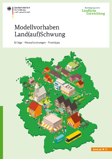 Titelbild der Publikation "Land(auf)Schwung – Erfolge, Herausforderungen, Praxistipps"