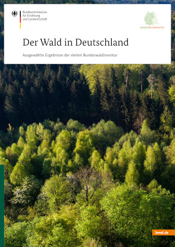 Titelbild der Publikation "Der Wald in Deutschland - ausgewählte Ergebnisse der vierten Bundeswaldinventur"