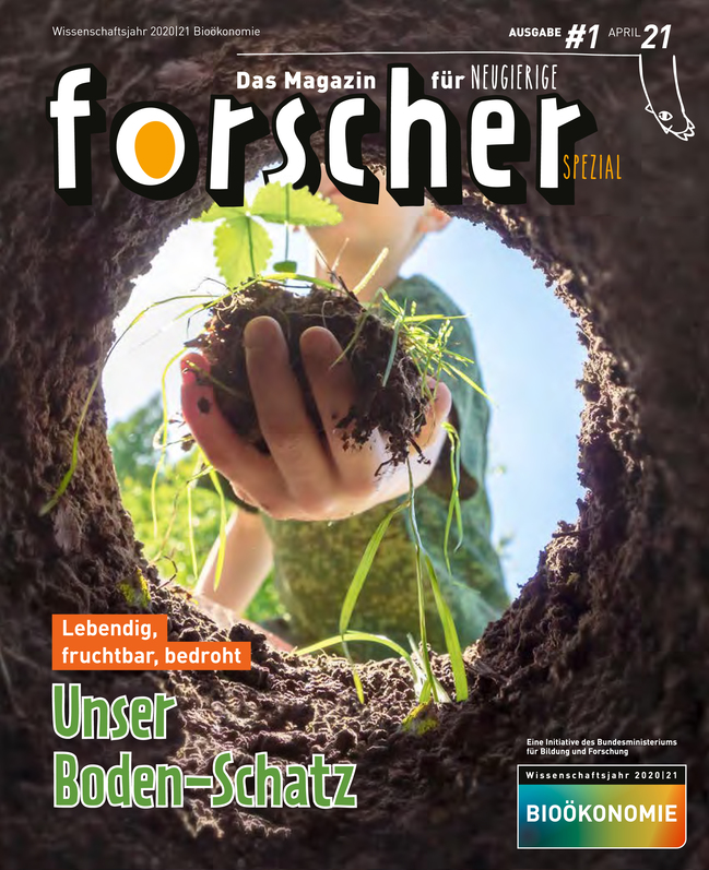 Titelbild der Publikation "forscher - Das Magazin für Neugierige"