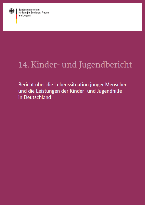 Titelbild der Publikation "14. Kinder- und Jugendbericht - Bericht über die Lebenssituation junger Menschen und die Leistungen der Kinder- und Jugendhilfe in Deutschland"