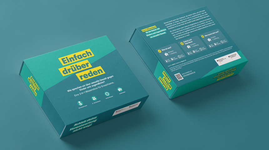 Titelbild der Publikation "Einfach drüber reden – die Wissensbox für Erwachsene"