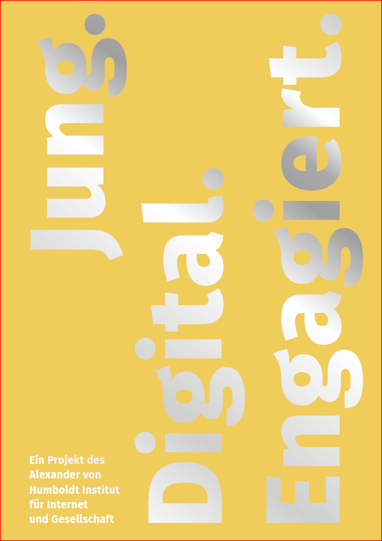Titelbild der Publikation "Jung. Digital. Engagiert. - Freiwillige im Portrait."