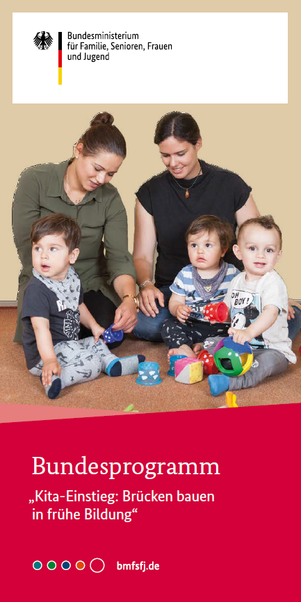 Titelbild der Publikation "Bundesprogramm "Kita-Einstieg: Brücken bauen in frühe Bildung""