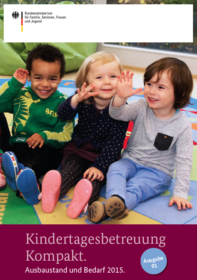 Titelbild der Publikation "Kindertagesbetreuung Kompakt - Ausbaustand und Bedarf 2015 - Ausgabe 01"