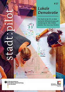 Titelbild der Publikation "stadt:pilot 27 - Lokale Demokratie "