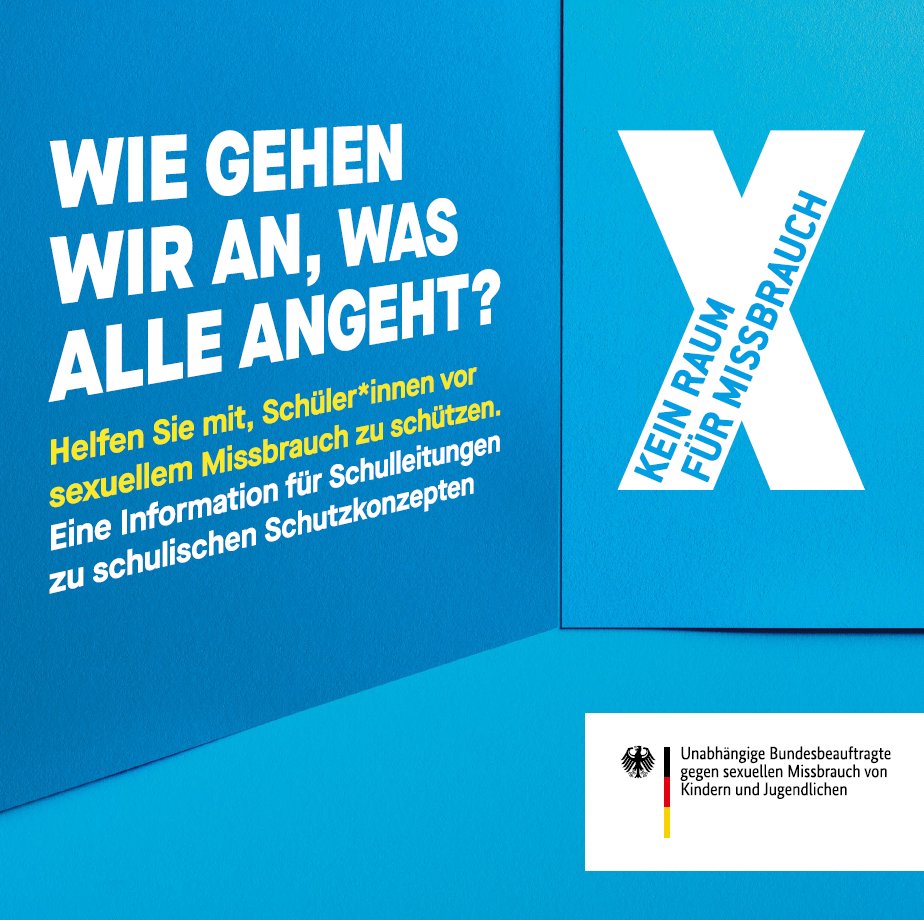 Titelbild der Publikation "Wie gehen wir an, was alle angeht? - Eine Information für Schulleitungen zu schulischen Schutzkonzepten."
