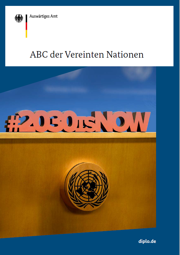 Titelbild der Publikation "ABC der Vereinten Nationen"