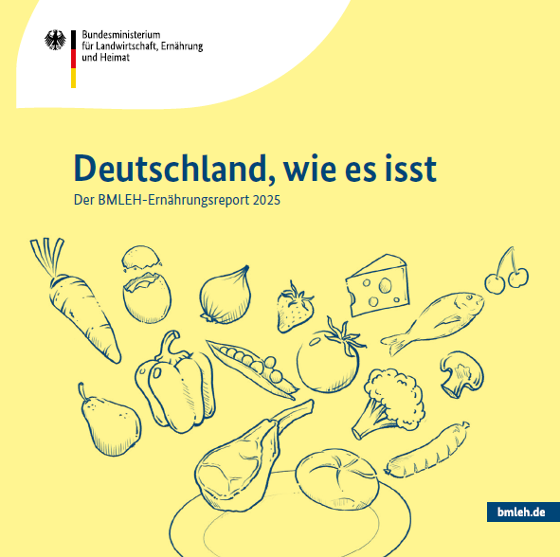 Titelbild der Publikation "Ernährungsreport 2025"