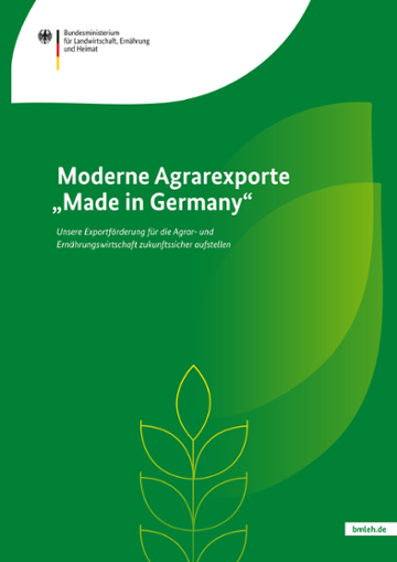 Titelbild der Publikation "Agrarexportstrategie "