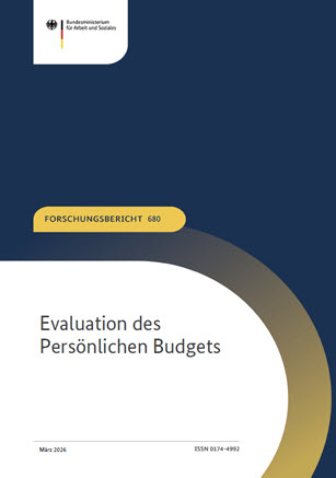 Titelbild der Publikation "Evaluation des Persönlichen Budgets"