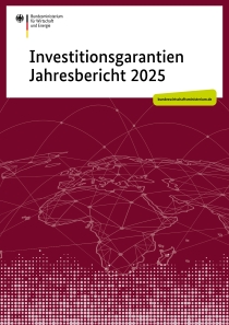 Titelbild der Publikation "Investitionsgarantien Jahresbericht 2025"