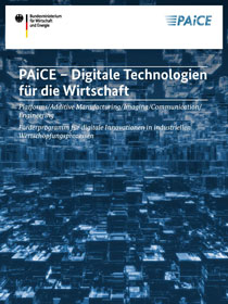 Titelbild der Publikation "Digitale Technologien für die Wirtschaft (PAiCE)"