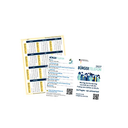 Titelbild der Publikation "Kalender 2027 Bürgertelefon"