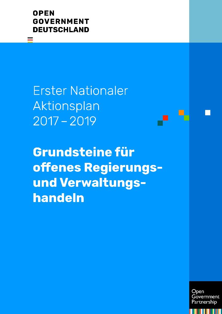 Titelbild von Erster Nationaler AKtionsplan deutsch