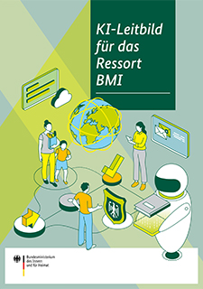 Titelbild der Publikation "KI-Leitbild für das Ressort BMI"