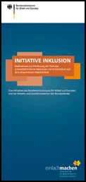 Titelbild der Publikation "Initiative Inklusion"