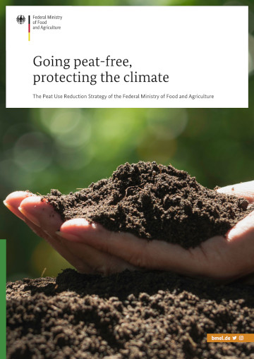 Titelbild der Publikation "Going peat-free, protecting the climate"