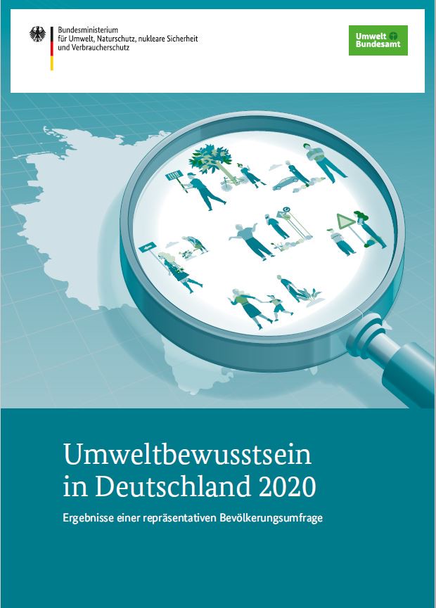 Titelbild der Publikation "Umweltbewusstsein in Deutschland 2020"