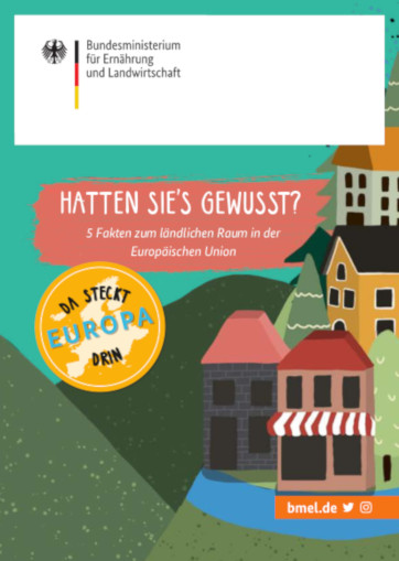 Titelbild der Publikation "Hätten Sie´s gewusst? - 5 Fakten zum ländlichen Raum in der europäischen Union"