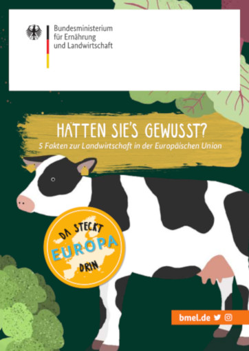 Titelbild der Publikation "Hätten Sie´s gewusst? - 5 Fakten zur Landwirtschaft in der europäischen Union"
