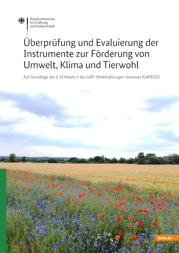 Titelbild der Publikation "Evaluierung Öko-Regelungen"