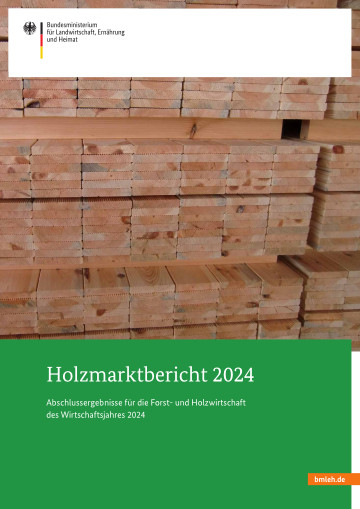 Titelbild der Publikation "Holzmarktbericht 2024"