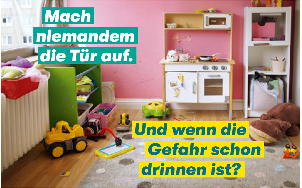 Titelbild der Publikation "Visitenkarte "Schieb den Gedanken nicht weg!" - Motiv Kinderzimmer Rosa"