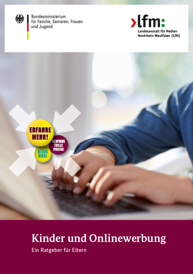 Titelbild der Publikation "Kinder und Onlinewerbung - Ein Ratgeber für Eltern"