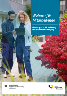Titelbild der Publikation "Wohnen für Mitarbeitende"