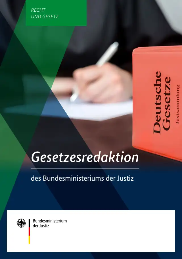 Titelbild der Publikation "Gesetzesredaktion des Bundesministeriums der Justiz"