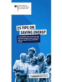 Titelbild der Publikation "Flyer „Tipps zum Energie sparen” (in Englisch)"