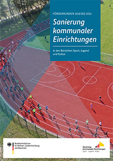 Titelbild der Publikation "Sanierung kommunaler Einrichtungen in den Bereichen Sport, Jugend und Kultur"