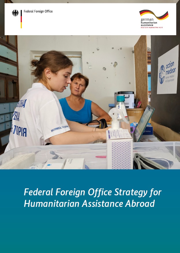 Titelbild der Publikation "Federal Foreign Office Strategy on Humanitarian Assistance Abroad"