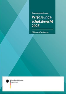 Titelbild der Publikation "Verfassungsschutzbericht 2025 – Fakten und Tendenzen"