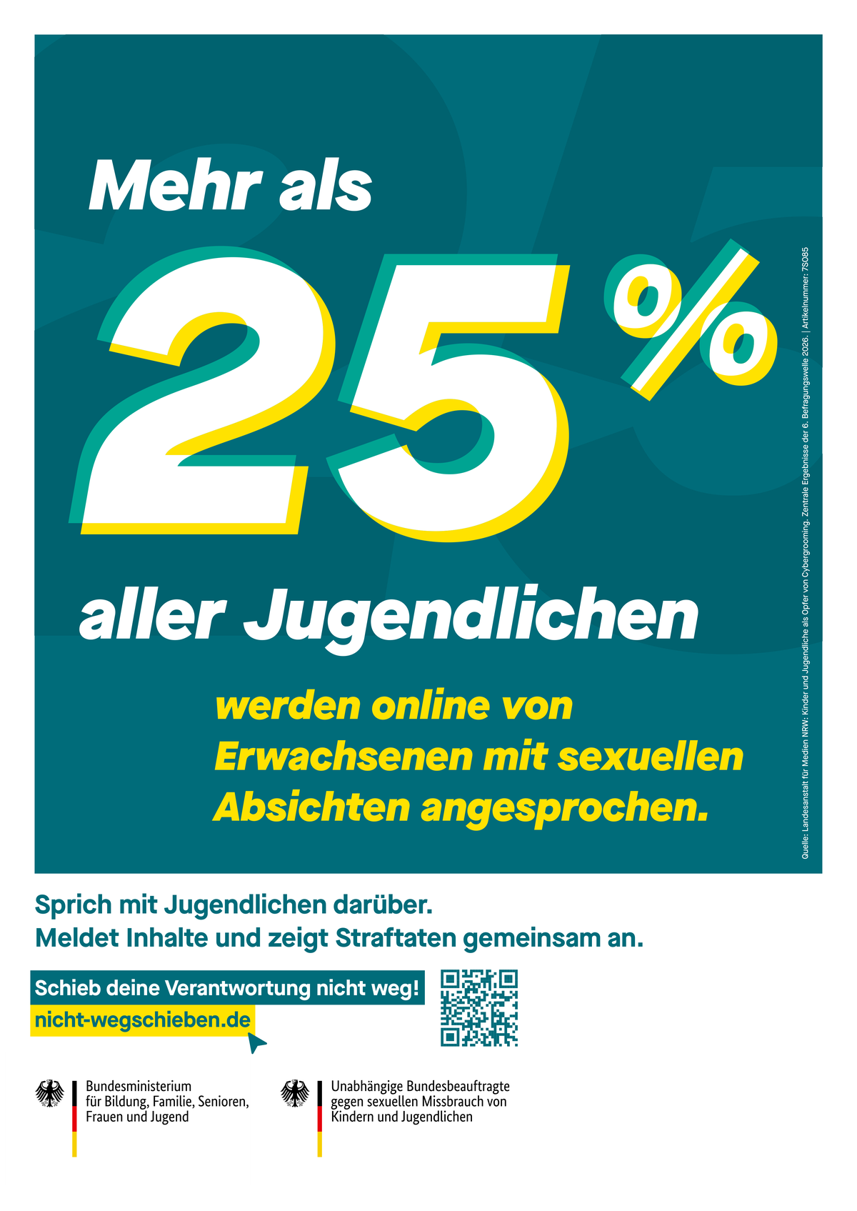 Titelbild der Publikation "Nicht wegschieben! Mehr als 25 % aller Jugendlichen..."